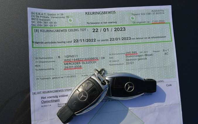 Mercedes-Benz GL cena 52900 przebieg: 285000, rok produkcji 2008 z Hrubieszów małe 781